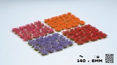 Gamers Grass Garden Flowers Tuft Set - Wild